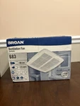 New Old Stock Open Box Broan 683 Ventilation Fan 80 Cfm 2.5 Sones 120V. Fixed Price $59.99.