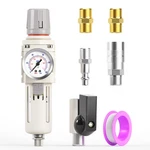 Air Compressor Setup - 3/8 Inch Npt Filter Regulator Combo With Gauge. Fixed Price $51.99.