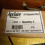 413 Replacement Filter, 2-PACK, For 16*25*4. Fixed Price $90.00.