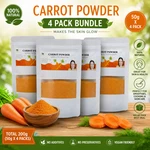 Carrot Powder 50GX4 Pack 200G Natural Skin & Juice Booster Pure Dried Superfood. Fixed Price $43.99.