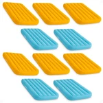 Intex Cozy Kidz Bright & Fun-colored Inflatable Air Bed W/ Carry Bag (10 Pack). Fixed Price $151.99.