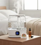 Tasigok Ultrasonic Warm/cool Mist Humidifier Aromatherapy Digital Display Timer. Fixed Price $39.09.