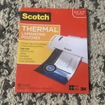 3M Workspace Solutions TP3854-50 50PK Letter Thermal Pouches. Fixed Price $8.00.