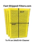 Fast-shipped-filters 3 16X25 Micropower Guard Air Cleaner Replacement. Fixed Price $64.60.