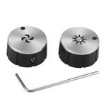 Superbobi SV08355 Blower And Light Knobs Replacement For Broan Range Silver. Fixed Price $27.48.