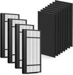 HRF-H1 Replacement Compatible With Honeywell H, 4 Hepa + 8 Carbon Filters. Fixed Price $47.99.