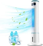 Breezewell 2-IN-1 Evaporative Air Cooler, 43" Tower Fan White Scratch & Dent. Fixed Price $65.06.