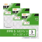 16 X 25 Standard Pleated Air Fpr 5, 3-PACK, Filters Replacement. Fixed Price $16.25.