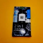 2-1 Car Air Purifier With 2USB Ports Pieces Family Pack. Cigarette Lighter Pwr. Fixed Price $19.99.