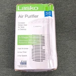 Lasko Tabletop Air Purifier 3-STAGE Filtration Ionizer 8-HOUR Timer White. Fixed Price $30.00.