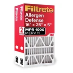 Filtrete 16X25X5 Air Filter Merv 11, Mpr 1000 Micro Allergen Defense 2-PACK,. Fixed Price $50.40.