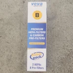 Veva Hepa & Carbon Pre-filters Value Pack, Size B, 10-PACK. Fixed Price $10.00.