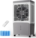 2800 Cfm Portable Swamp Cooler With Remote, 7 Gal Tank & 12H Timer. Fixed Price $366.99.