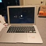 Apple Macbook Air 13.3" Silver Model A1466, Emc 2633, C02MW4D1F6T5 Starts Up. Fixed Price $74.99.