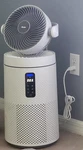 Aroeve Smart Air Purifier W/ Oscillating Fan, Model MK08W, White **used**. Fixed Price $59.99.