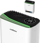 Air Purifier, True Hepa Filter, Covers 1100 Sq Ft, 20DB Quiet, Vanilla Green. Fixed Price $129.99.