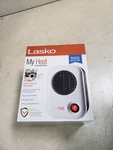Lasko 101 Myheat Personal Electric 200W Ceramic Space Heater, White. Fixed Price $36.95.