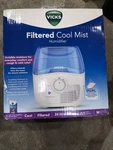 Vicks Filtered Cool Mist Humidifier, Medium Room, 1.1 Gallon Tank -. Fixed Price $19.00.