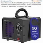 Ozone Generator Machine 60,000 Mg/h, High Capacity, Odor Eliminator. Fixed Price $38.50.