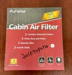 Puroma Cabin Air Filter TCF285S. Fixed Price $8.96.