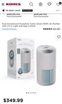 Enrichment Purezone Turbo Smart Air Purifier Brand New 5 Stage Purificatn. Fixed Price $82.00.