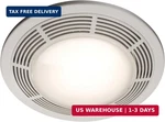 Broan-nutone 750 Round Fan And Light Combo For Bathroom Home, White Grille. Fixed Price $237.35.