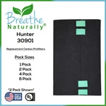 Replacement Carbon Prefilters For Hunter 30901 Series Air Purifiers 2 4 6 Pack. Fixed Price $9.99.