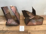 2 Sheet Copper Planter Garden Pot Air Patina Verdigris Bent Mangled (b). Fixed Price $49.95.