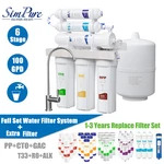 100GPD 6 Stage Alkaline Ro Reverse Osmosis Drinking Water Filter System Purifier. Fixed Price $186.99.