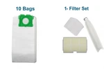 Maintenance Kit Fits Sebo, Windsor Vacuums -- Box 10 Bags + Filters. Fixed Price $18.99.