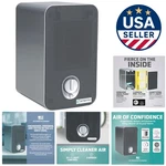 Compact Air Purifier With Hepa Filter - Removes 99.97% Of Pollutants, 11 Inch. Fixed Price $335.99.
