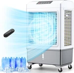 Powerful Portable Evaporative Air Cooler - 2100CFM, Remote, 3 Speeds, 700 Sq.ft.. Fixed Price $417.99.