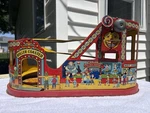 Vintage 1950 J. Chein Tin Mechanical Windup Roller Coaster Toy No Cars *read. Fixed Price $55.00.