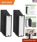 2 Pack NEA-F1 Hepa Filters + 8 NEA-C1 Carbon For Eureka & Toshiba Air.... Fixed Price $45.00.