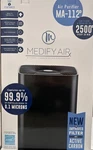Medify Air MA-112 V2.0 Purifier Hepa H13 Activated Carbon Black 2500 Sq Ft. Fixed Price $250.00.
