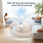 Lunino Air Purifier Up To 1200FT, H13 True Hepa, Fragrance Function Gray/white. Fixed Price $53.54.