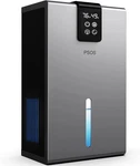 Psos Dehumidifier 98OZ Tank, Quiet, Auto Shut Off, Color Led, Gray, Brand-new. Fixed Price $33.99.