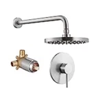 Kes Shower Faucet Brushed Nickel Rain Head XB6202-BN. Fixed Price $50.00.