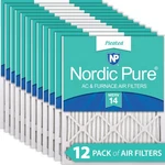 18X20X1 (17 1/2X19 1/2) Pleated Merv 14 Air Filters 12 Pack. Fixed Price $169.99.