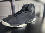 Jordan True Flight Black Metallic Gold High Top Lace Up Sneakers 342964-026. Fixed Price $27.99.