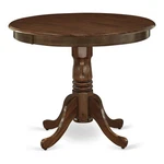 East West Furniture Antique Round Rubber Wood Dining Table Walnut. Fixed Price $215.70.