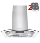 Quik Ship Akdy 36 Inch Convertible 343-CFM Stainless Range Hood RH0477CFL. Fixed Price $299.99.