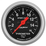 Autometer 0-1600 F Sport-comp Pyrometer Analog Gauge 2-1/16" 3344. Fixed Price $266.07.