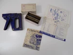 Vintage Markwell L3 Tacker Gun, With Partial Box Of Staples, Usa, Works. Fixed Price $19.00.