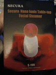 Secura Nano Ionic Table-top Facial Steamer S-199. Fixed Price $18.00.