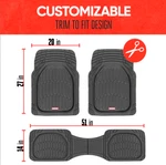 Motor Trend Flextough Deep Dish All Weather Car Floor Mats Front Rear 3PC Black. Fixed Price $25.97.