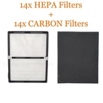 14 Pack Hepa + Carbon Filters For Idylis IAF-H-100D AC-2118 AC-2123 IAP-10-280. Fixed Price $104.99.