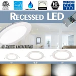 4/6.5/8" Led Recessed Ceiling Panel Down Light Bulb Lamp Fixture W/ Junction Box. Fixed Price $134.99.