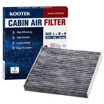 Kootek Cabin Air Filter With Activated Carbon, Fits CP285, 7.6" X 8.4" 1.1". Fixed Price $15.99.