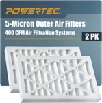 Powertec 5 Micron Outer Air Filter For Wen 3410, AF4000/. Fixed Price $62.56.